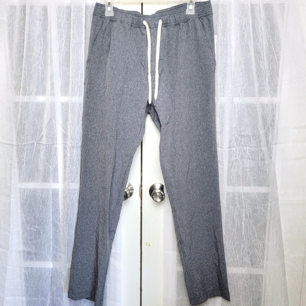 Fair Harbor The One Pant Mens L Gray Lined Performance Stretch Jogger Chino